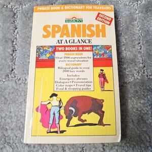 VINTAGE BARRON'S SPANISH AT A GLANCE BY HEYWOOD WALD C.1992 TRADE PAPERBACK